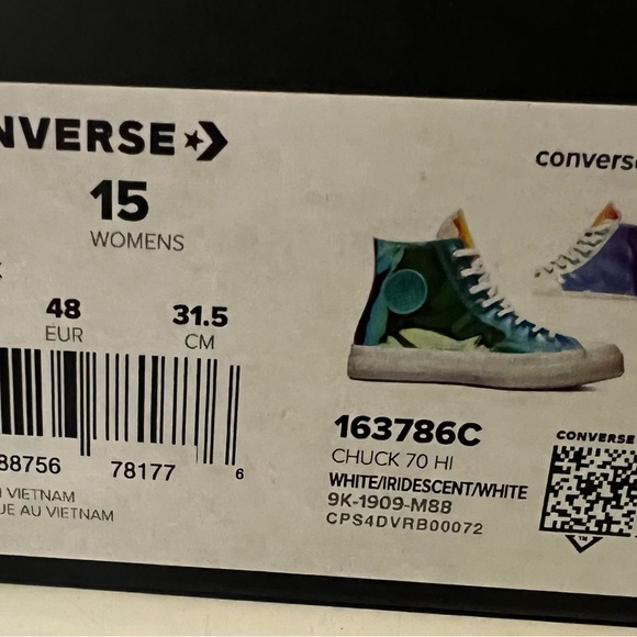 Converse Chuck Taylor All Star 70 Hi Iridescent. Men’s 13, new In Box. - Picture 6 of 6